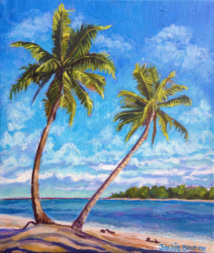 Acrylic Paintings Of Palm Trees