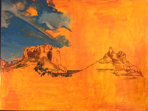 Bell-Rock-and-Courthouse-butte-vortexes-painting-acrylic-jackie-bourne-art-doterra-2